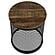 Aurora Round Drum Base Accent Side Table Natural and Black by Coaster