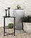 Axel Round Accent Table w/Open Shelf Natural and Gunmetal by Coaster