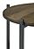 Axel Round Accent Table w/Open Shelf Natural and Gunmetal by Coaster