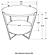 Axel Round Accent Table w/Open Shelf Natural and Gunmetal by Coaster