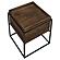 Ondrej Square Accent Side Table Removable Tray Dark Brown by Coaster