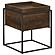 Ondrej Square Accent Side Table Removable Tray Dark Brown by Coaster