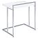 Dani Rectangular C-Shaped Sofa Side Table White High Gloss by Coaster