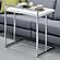 Dani Rectangular C-Shaped Sofa Side Table White High Gloss by Coaster
