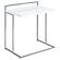 Dani Rectangular C-Shaped Sofa Side Table White High Gloss by Coaster