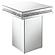 Elora Pedestal Square Top Accent Table Mirror by Coaster