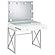 Eliza 2-piece Vanity Set w/Hollywood Lighting White and Chrome by Coaster