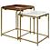 Bolden 2-Piece Square Nesting Table With Recessed Top Gold by Coaster