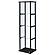 Cyclamen 4-shelf Glass Curio Cabinet Black and Clear by Coaster