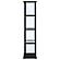 Cyclamen 4-shelf Glass Curio Cabinet Black and Clear by Coaster