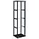 Cyclamen 4-shelf Glass Curio Cabinet Black and Clear by Coaster