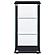 Cyclamen 3-shelf Glass Curio Cabinet Black and Clear by Coaster