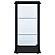 Cyclamen 3-shelf Glass Curio Cabinet Black and Clear by Coaster