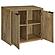 Pepita 2-door Engineered Wood Accent Cabinet w/Adjustable Shelves Mango Brown by Coaster