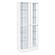 Cabra Display Case Curio Cabinet w/Glass Shelves and LED Lighting White High Gloss by Coaster