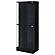 Cabra Display Case Curio Cabinet w/Glass Shelves and LED Lighting Black High Gloss by Coaster