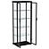 Aero 4-shelf Display Curio Cabinet w/LED Lighting Black by Coaster