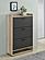 Denia 3-tier Shoe Storage Cabinet Antique Pine and Grey by Coaster