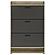 Denia 3-tier Shoe Storage Cabinet Antique Pine and Grey by Coaster