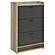 Denia 3-tier Shoe Storage Cabinet Antique Pine and Grey by Coaster
