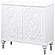 Cardella 2-Door Mandala Accent Cabinet Distressed White by Coaster