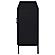 Jess 2-Door Arched Fluted Glass Accent Cabinet Black by Coaster