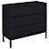Jess 2-Door Arched Fluted Glass Accent Cabinet Black by Coaster