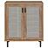 Teller 2-Door Shoe Storage Cabinet Natural Oak by Coaster