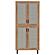 Teller 80-inch 4-Door Tall Shoe Storage Cabinet Natural Oak by Coaster