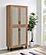 Teller 80-inch 4-Door Tall Shoe Storage Cabinet Natural Oak by Coaster