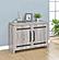 Enoch 2-door Accent Cabinet Grey Driftwood by Coaster
