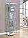 Bellatrix Rectangular 4-shelf Curio Cabinet White and Clear by Coaster