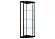 Zenobia Glass Shelf Curio Cabinet Clear and Black by Coaster