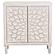 Clarkia Accent Cabinet w/Floral Carved Door White by Coaster