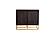 Zara 2-door Accent Cabinet Black Walnut and Gold by Coaster