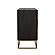Zara 2-drawer Accent Cabinet Black Walnut and Gold by Coaster