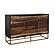 Zara 2-drawer Accent Cabinet Black Walnut and Gold by Coaster
