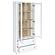 Hawthorne 4-Shelf Glass Door Tall Cabinet w/Drawers White by Coaster