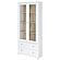 Hawthorne 4-Shelf Glass Door Tall Cabinet w/Drawers White by Coaster