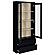 Hawthorne 4-Shelf Glass Door Cabinet w/Drawers Black by Coaster