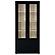 Hawthorne 4-Shelf Glass Door Cabinet w/Drawers Black by Coaster