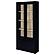 Hawthorne 4-Shelf Glass Door Cabinet w/Drawers Black by Coaster