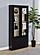 Hawthorne 4-Shelf Glass Door Cabinet w/Drawers Black by Coaster