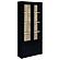 Hawthorne 4-Shelf Glass Door Cabinet w/Drawers Black by Coaster