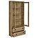 Hawthorne 4-Shelf Glass Door Tall Cabinet w/Drawers Mango by Coaster