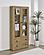 Hawthorne 4-Shelf Glass Door Tall Cabinet w/Drawers Mango by Coaster