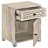 August 1-Drawer Trellis Pattern Storage Cabinet White Washed by Coaster