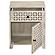 August 1-Drawer Trellis Pattern Storage Cabinet White Washed by Coaster