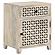 August 1-Drawer Trellis Pattern Storage Cabinet White Washed by Coaster