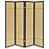 Pearce 4-panel Bamboo Room Divider Folding Screen Natural by Coaster